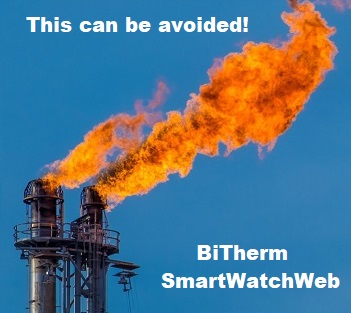 Detection of hazardous gas leaks in PRV and SV valves